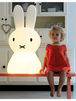 Lampe Miffy weiss 25x25x50 cm