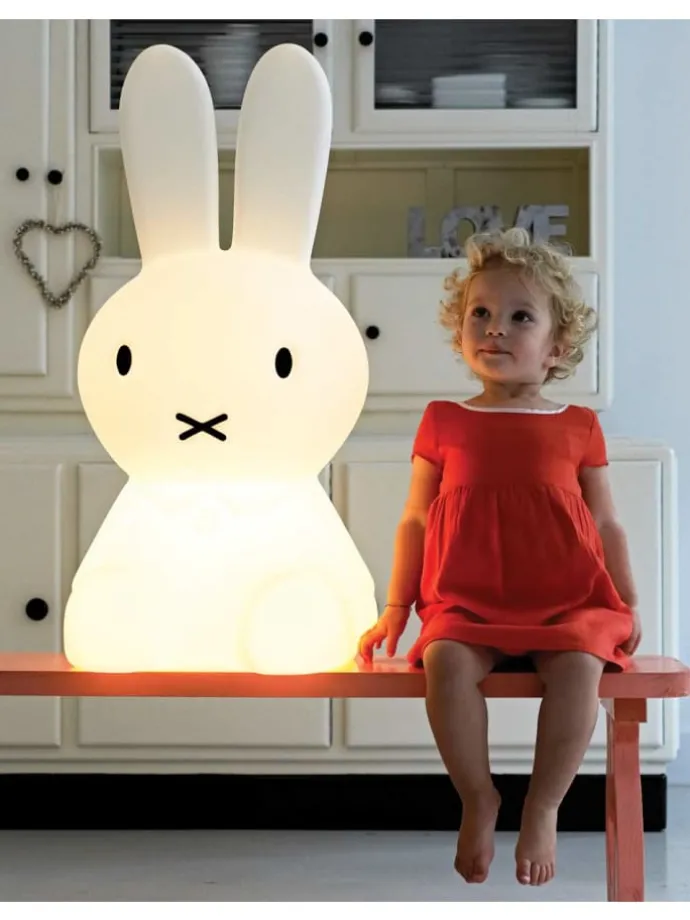 Lampe Miffy weiss 25x25x50 cm