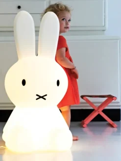 Lampe Miffy weiss 25x25x50 cm