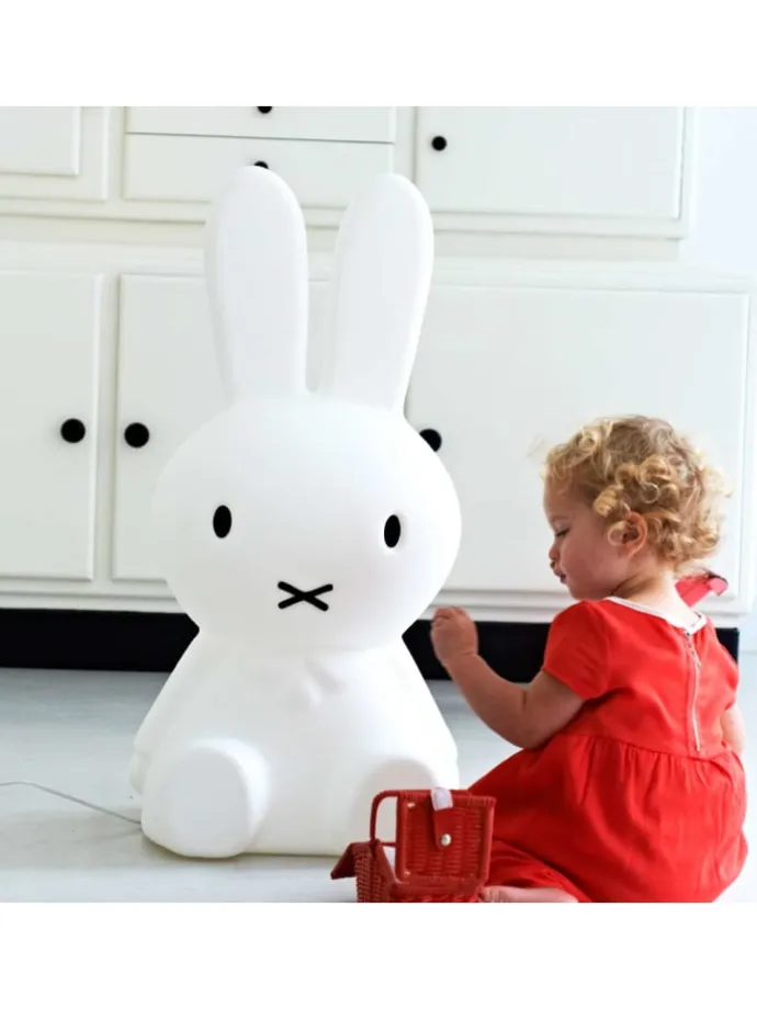 Lampe Miffy weiss 25x25x50 cm