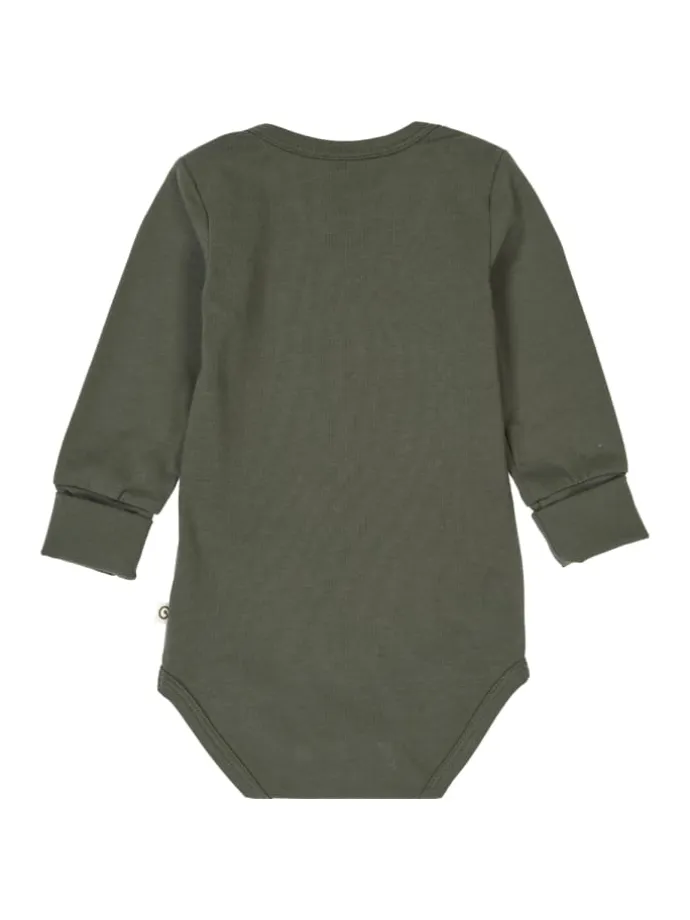 Langarmbody in Deep green