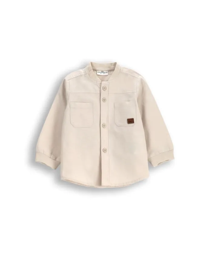 Langarmhemd in beige