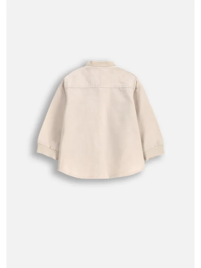 Langarmhemd in beige