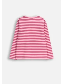 Langarmshirt aus Baumwolle in rosa