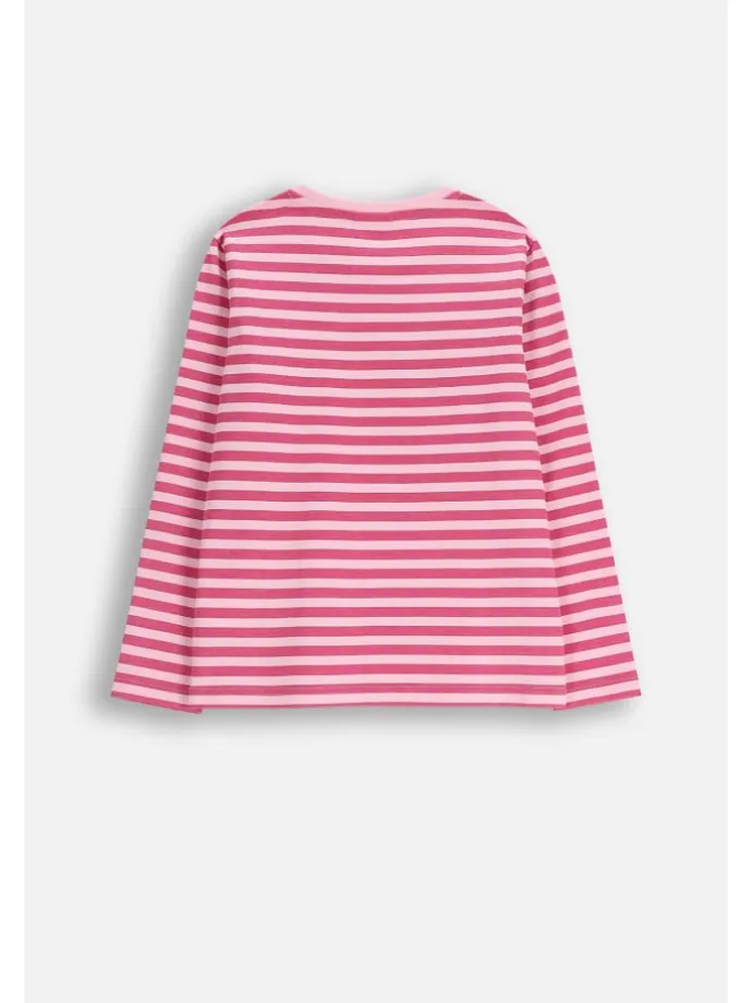 Langarmshirt aus Baumwolle in rosa