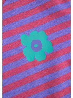Langarmshirt aus Baumwolle in violett