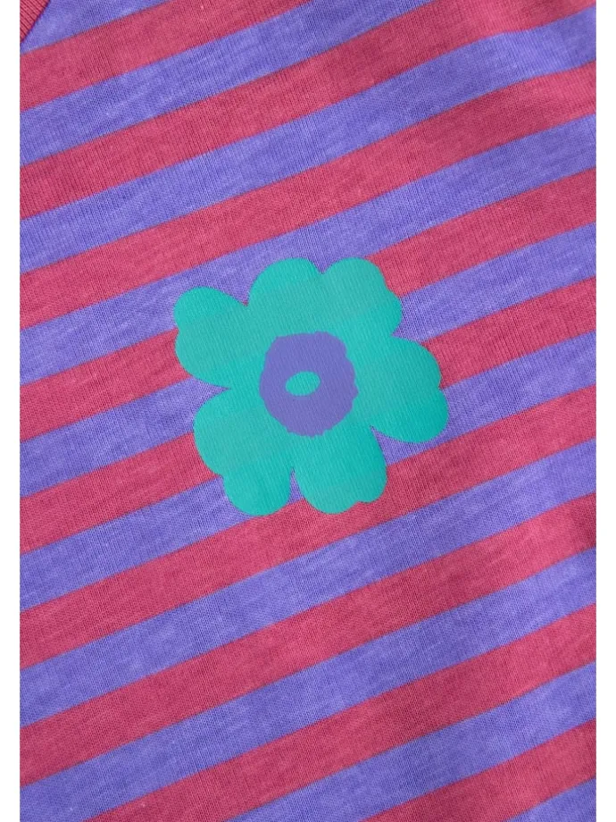 Langarmshirt aus Baumwolle in violett