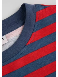 Langarmshirt aus Baumwolle in dunkelblau