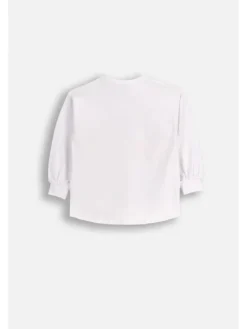 Langarmshirt in weiß