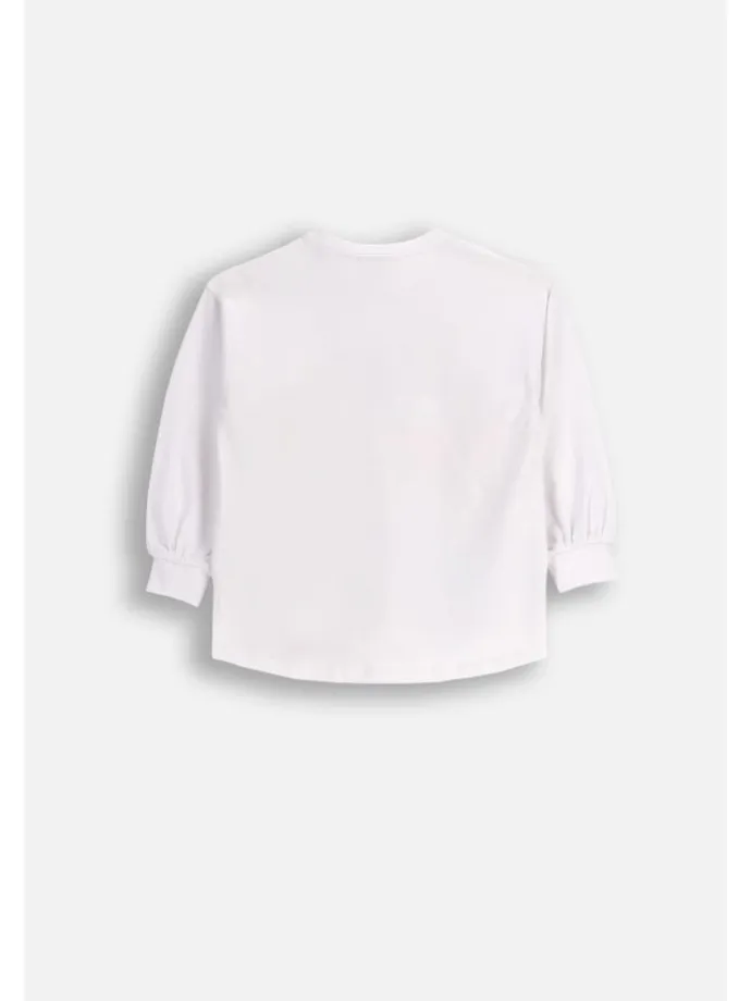 Langarmshirt in weiß