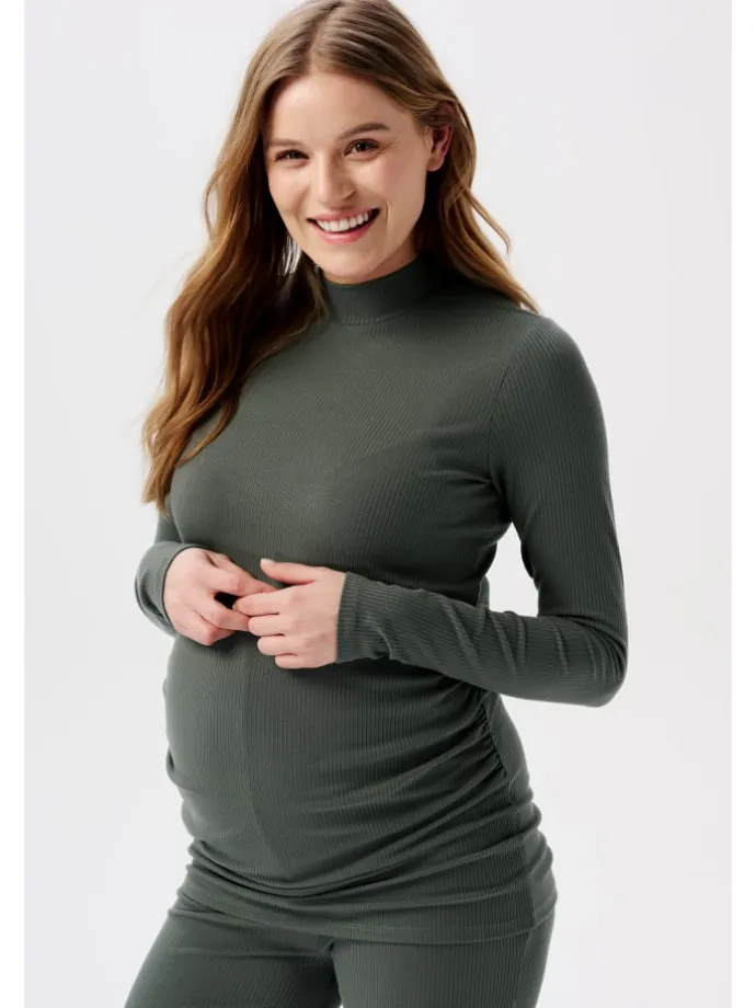 Langarmshirt Sira in Olive