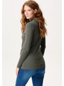 Langarmshirt Sira in Olive