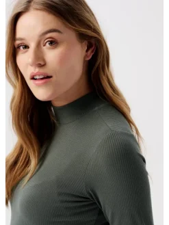 Langarmshirt Sira in Olive