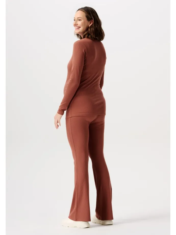 Langarmshirt Sira in Sienna