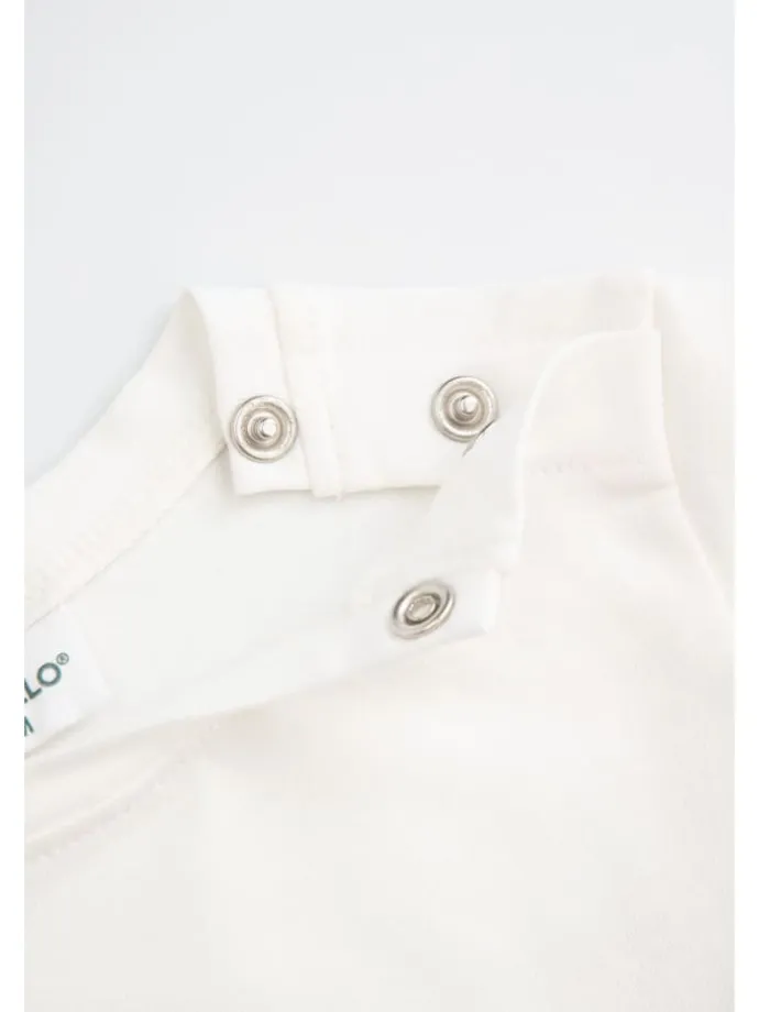 Langarm-T-Shirt in ecru