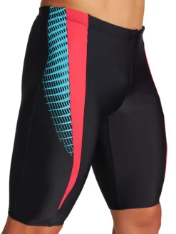 Lange Badehose in Schwarz