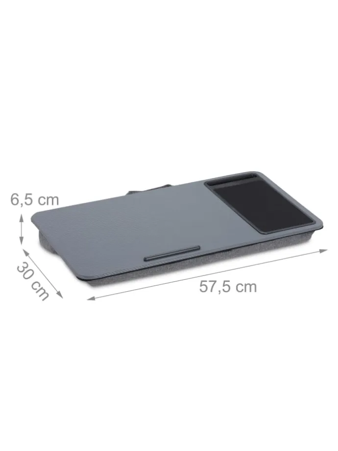 Laptopkissen in Grau