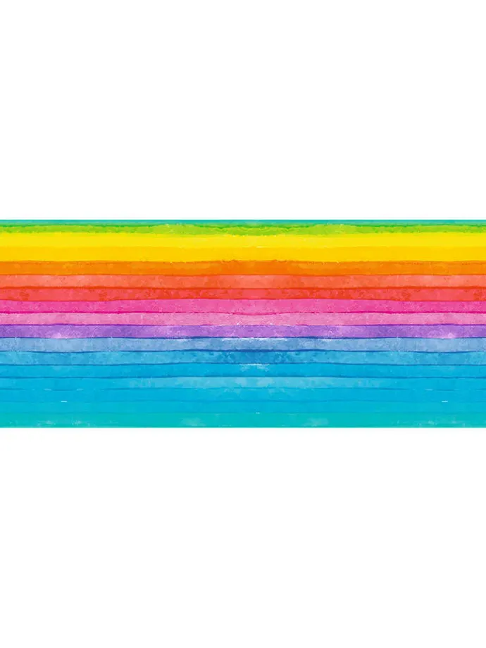 Laternen-Bastelset "Regenbogen Streifen" in Bunt