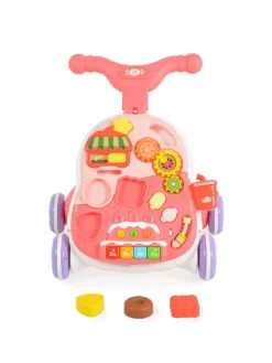 Lauflernwagen 2 in 1 Korb in rosa