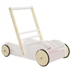 Lauflernwagen 'Scarlett' - Kinderwagen für Puppen - mit rosa Textilien - Weiß
