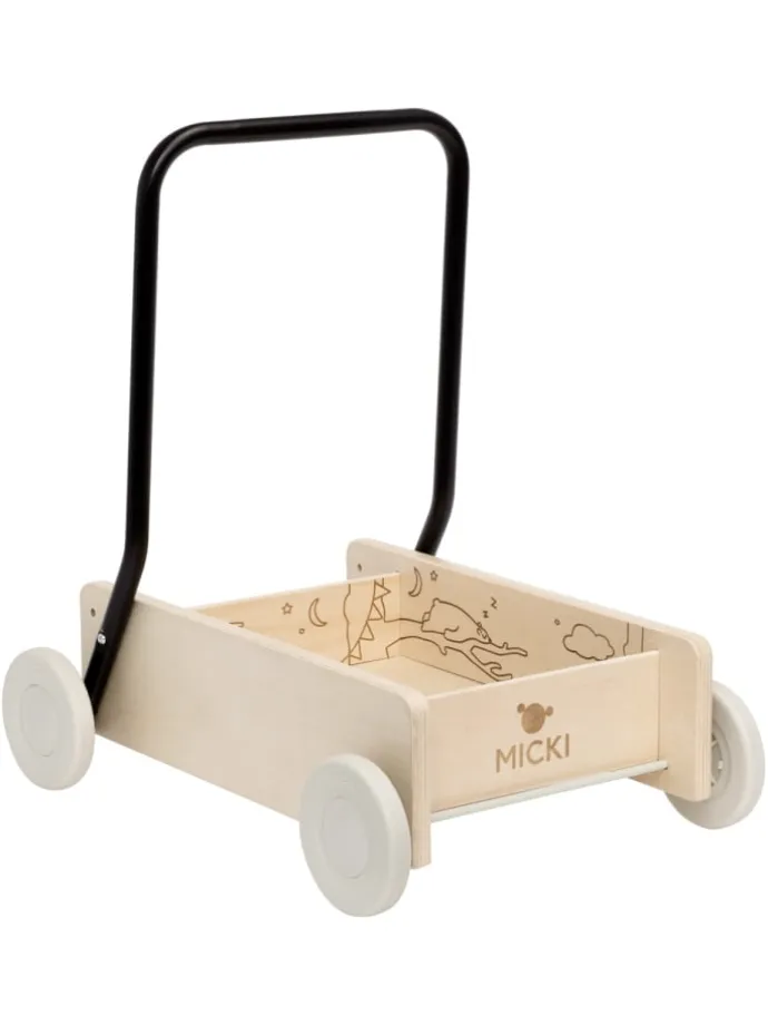 Lauflernwagen Schlafende Bären in braun