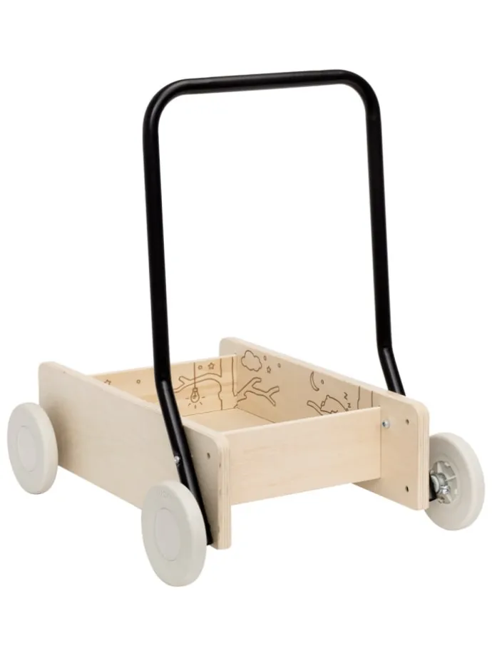Lauflernwagen Schlafende Bären in braun