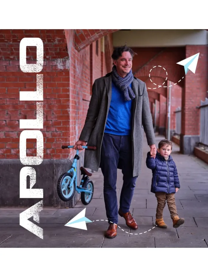 Laufrad für Kinder " Aviator " in hellblau
