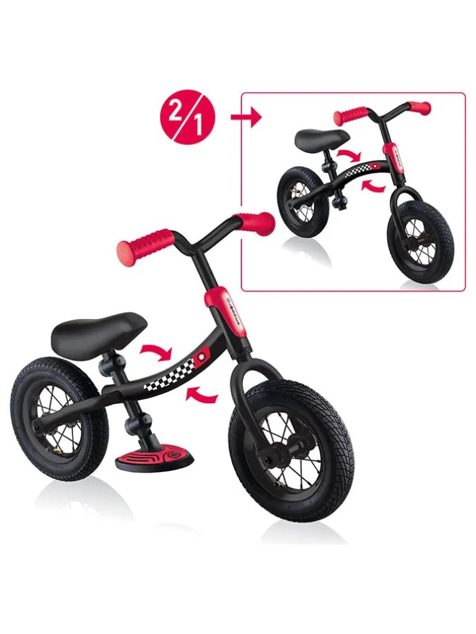 Laufrad "Globber Go Bike Air" in Schwarz/ Rot - ab 3 Jahren