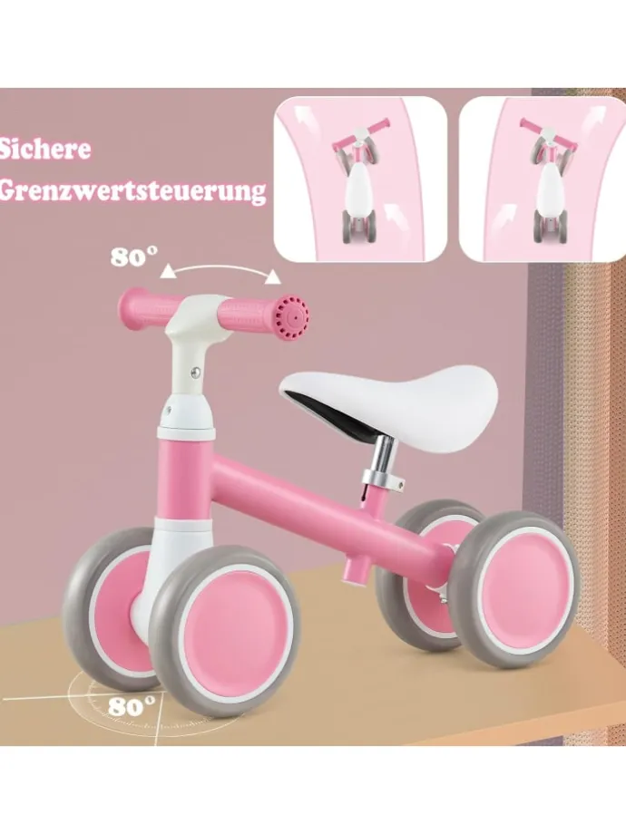 Laufrad Lauflernrad ab 1 Jahr in Rosa