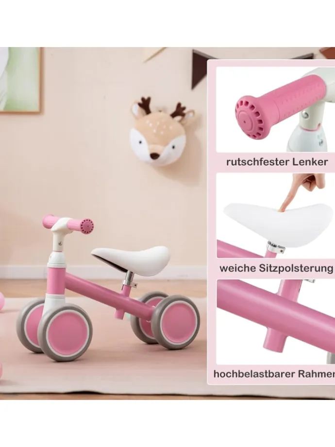 Laufrad Lauflernrad ab 1 Jahr in Rosa