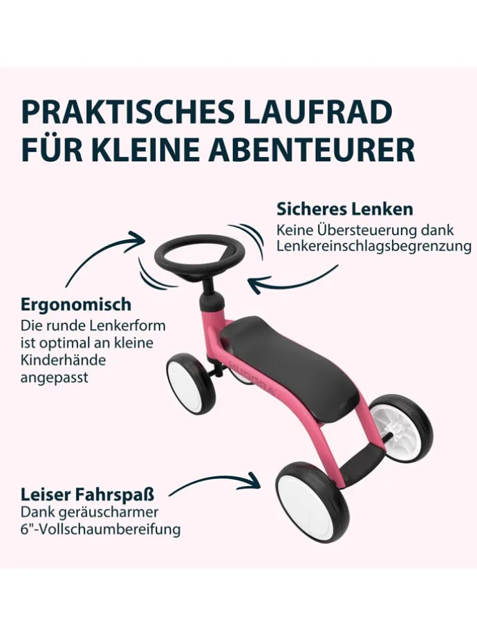 Laufrad "Up 6" in Pink - ab 12 Monaten