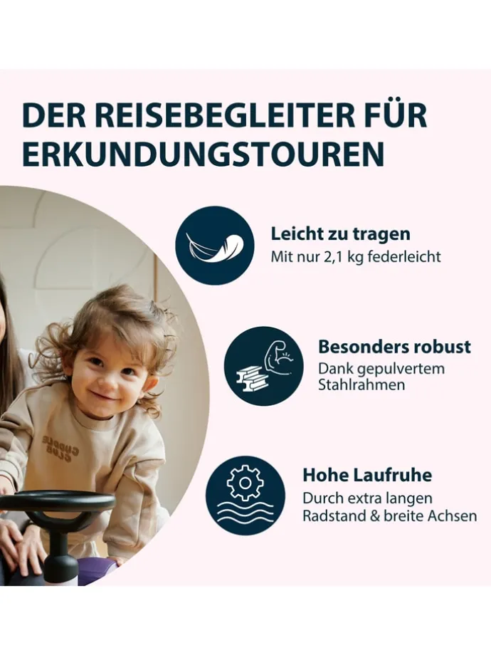 Laufrad "Up 6" in Pink - ab 12 Monaten