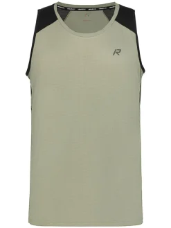Lauftop "Mikkola" in Khaki/ Schwarz