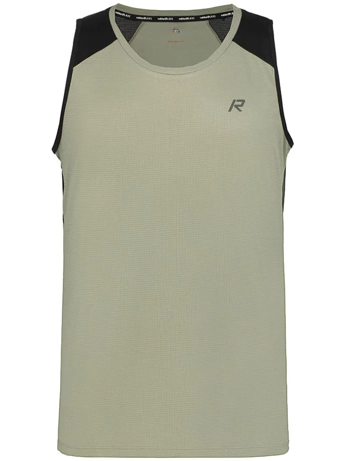 Lauftop "Mikkola" in Khaki/ Schwarz