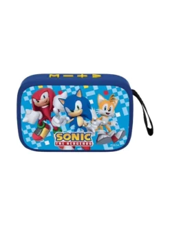 Lautsprecher Bluetooth Musikhören mit Stil im Sonic-Look in Blau
