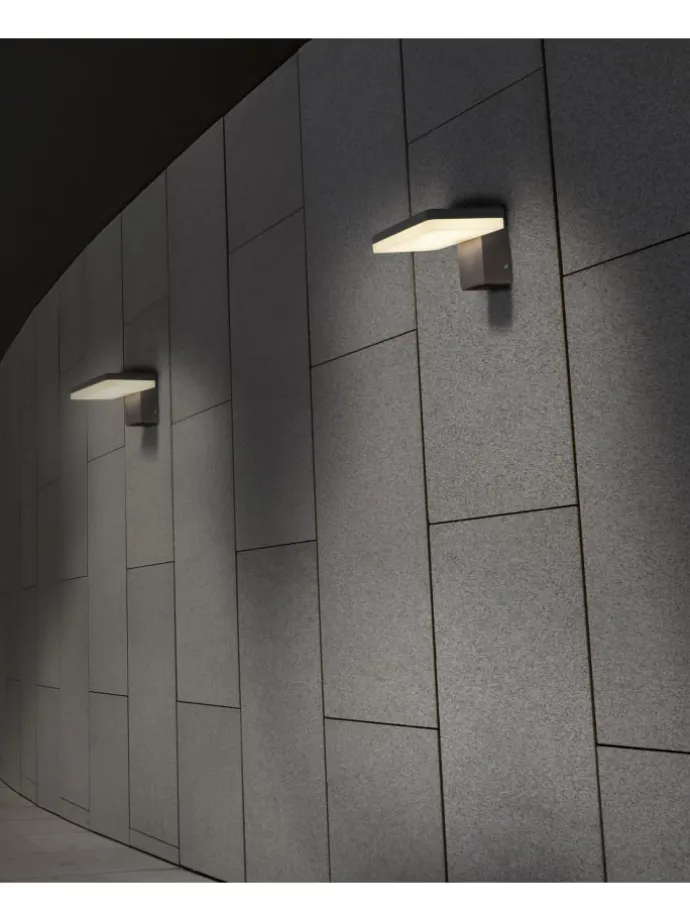 LED Außenwandleuchte "CLAIR" in anthrazit - EEK G