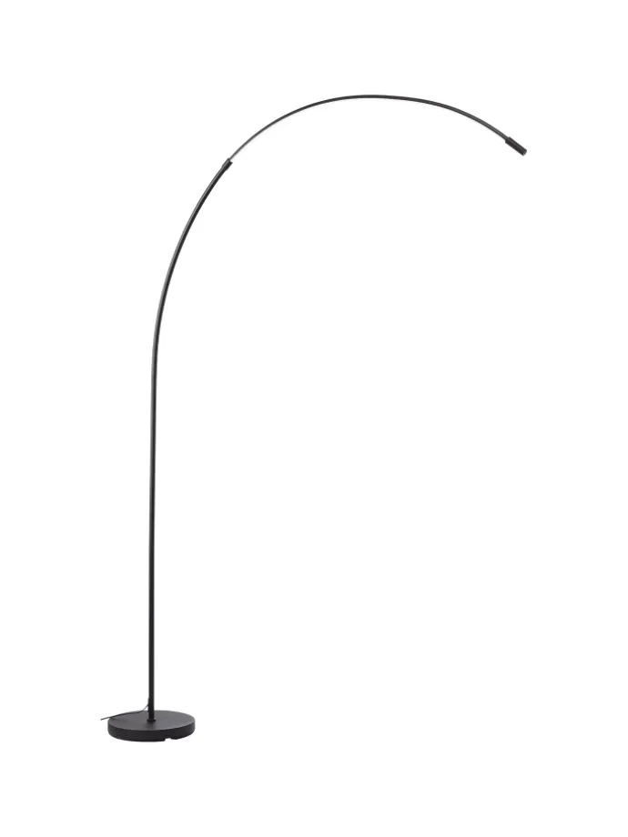 LED Bogenlampe, 170 cm, 1300 lm, 3000-6500 K, dimmbar, CCT, schwarz