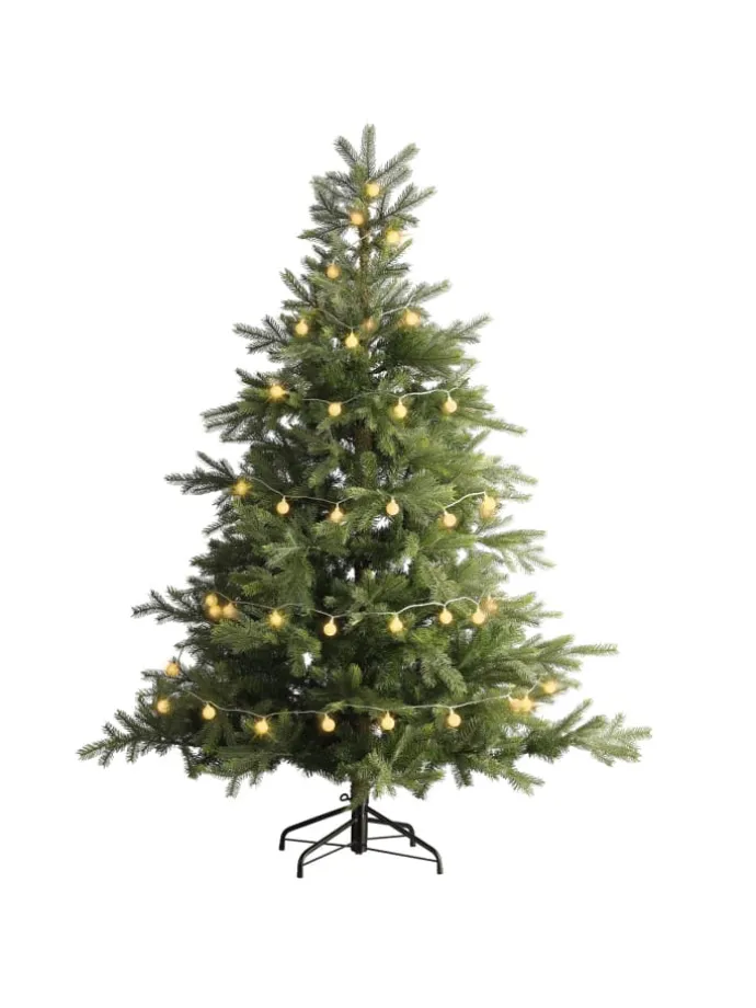 LED Lichterkette Berry/Cherry 60 XL Kugeln bernstein L: 9m in weiß