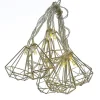 LED Lichterkette DIAMANT 10 kleine beleuchtete Rubine L: 1,6m in silber
