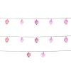 LED Lichterkette Herzen für Valentingstag Muttertag L: 90cm in rosa