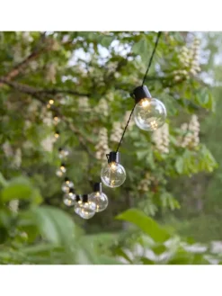 LED Outdoor-Lichterkette ,Partaj, Netzbetrieb, 16 LEDs, klar,  warmwe