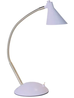 LED Tischleuchte "PASTELL" in violett - (L)14 cm x (B)14 cm x (H)38 cm - EEK F