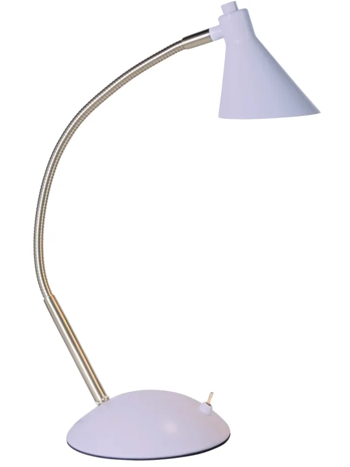 LED Tischleuchte "PASTELL" in violett - (L)14 cm x (B)14 cm x (H)38 cm - EEK F