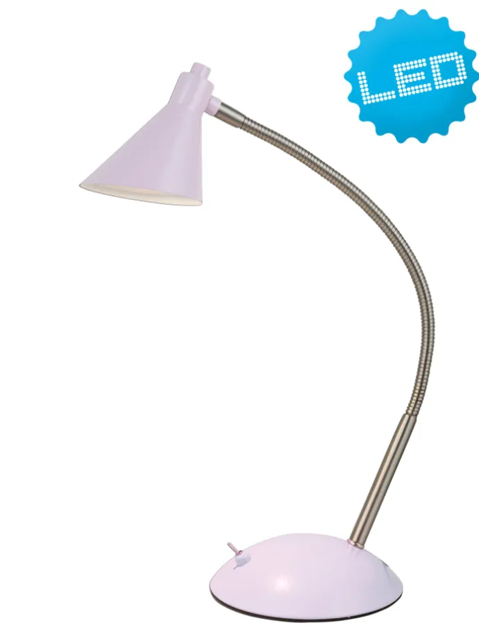 LED Tischleuchte "PASTELL" in violett - (L)14 cm x (B)14 cm x (H)38 cm - EEK F