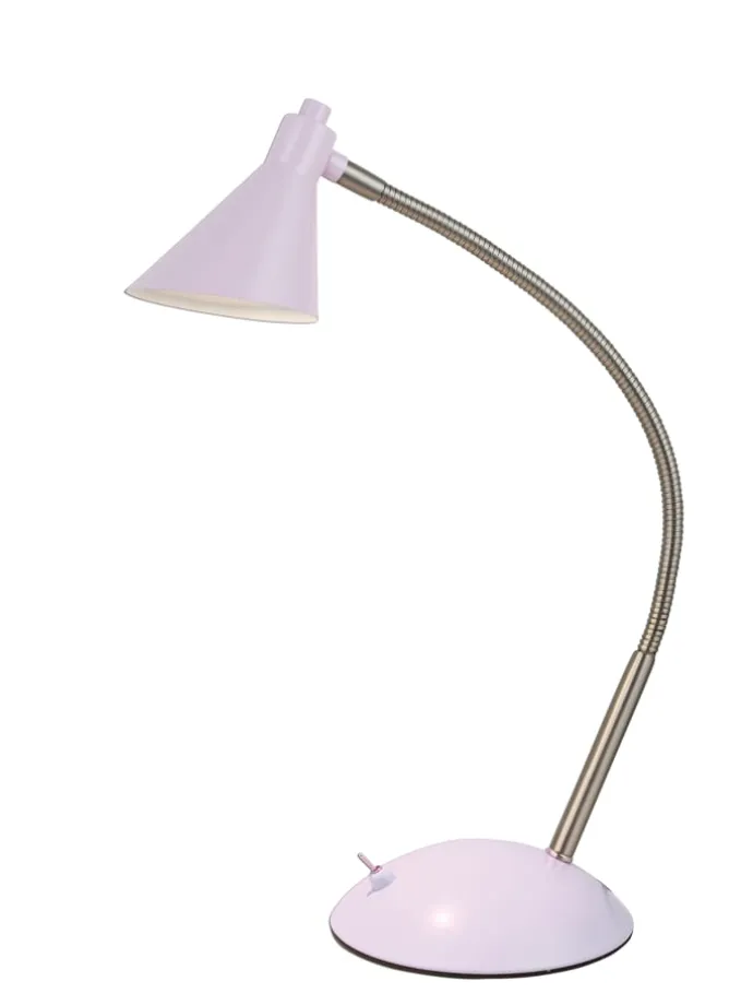 LED Tischleuchte "PASTELL" in violett - (L)14 cm x (B)14 cm x (H)38 cm - EEK F