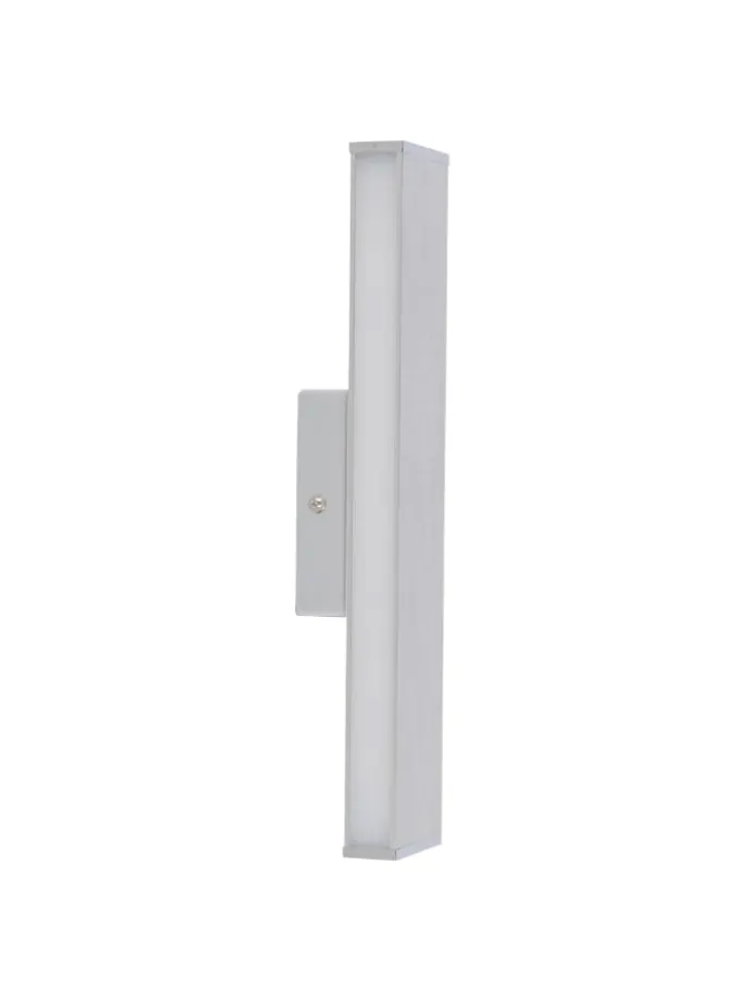 LED Wandleuchte "DUBAI" in chrome - (L)32 cm x (B)7 cm x (H)5.5 cm - EEK E