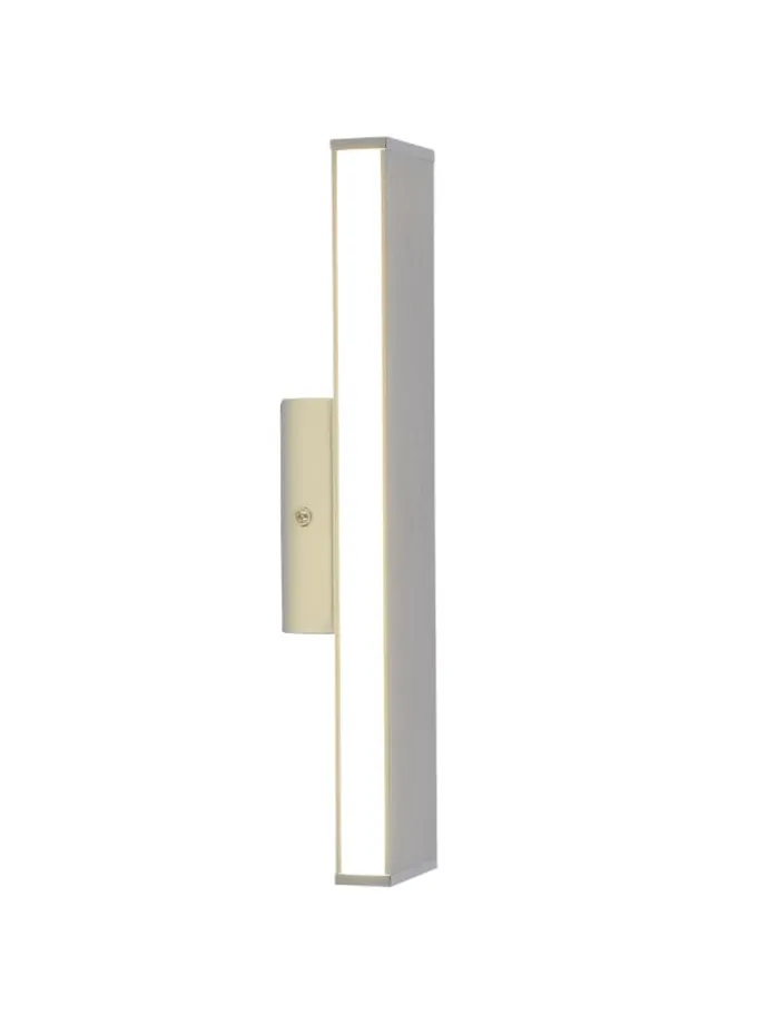 LED Wandleuchte "DUBAI" in chrome - (L)32 cm x (B)7 cm x (H)5.5 cm - EEK E