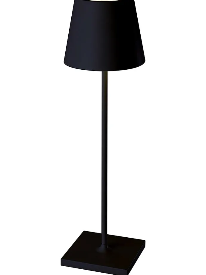LED-Außenleuchte "Kelly" in Schwarz - (H)38 x Ø 10 cm