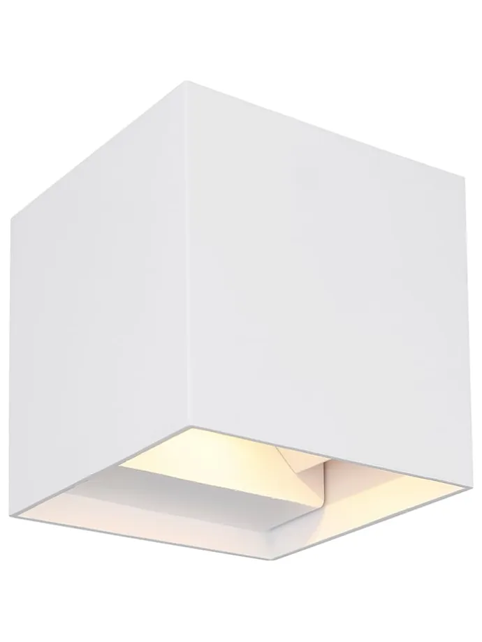 LED-Außenleuchte "Veronika" in Weiß - (B)10 x (H)10 x (T)10 cm