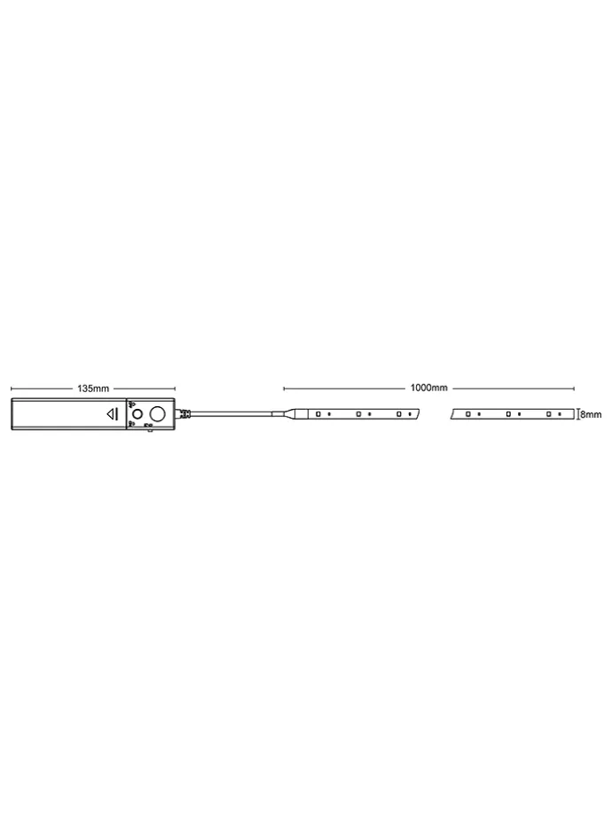 LED--Band mit Bewegungssensor in Warmweiß - (L)1 m